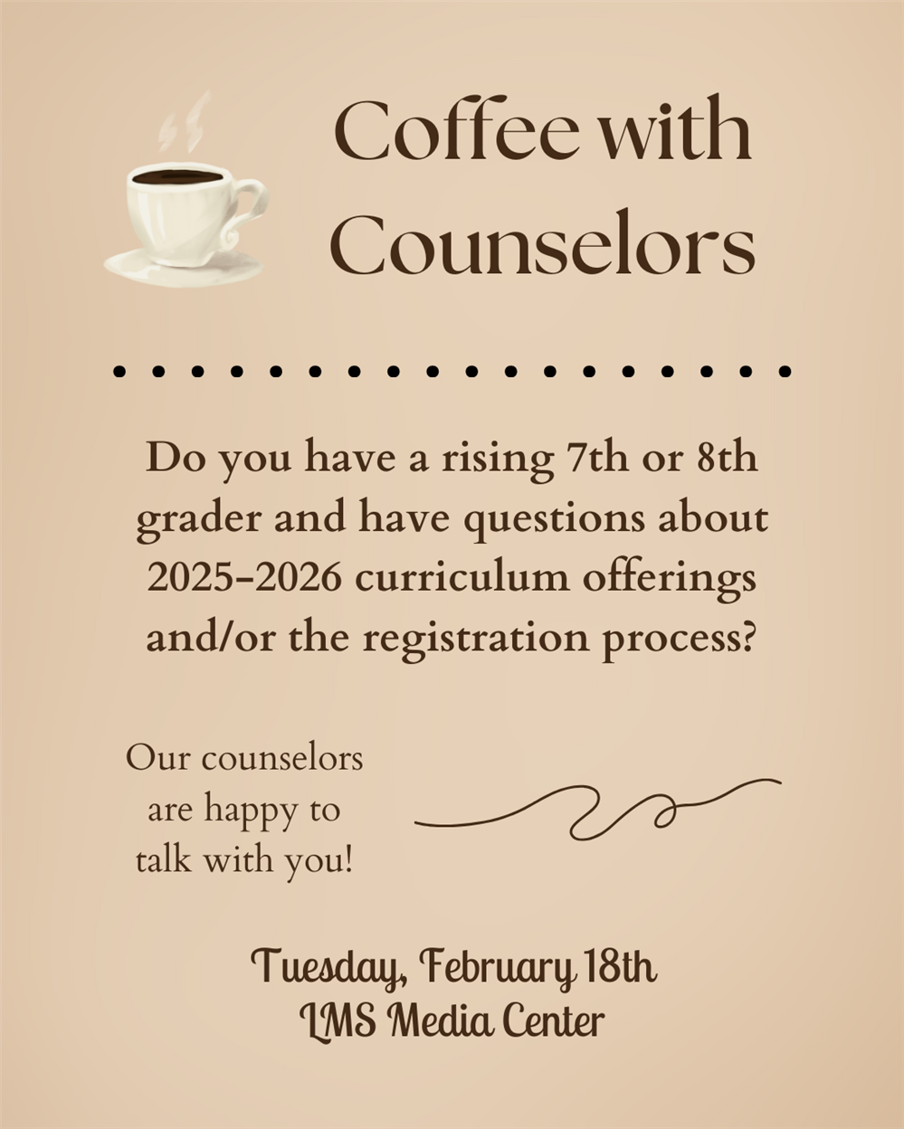 Coffee With Counselors